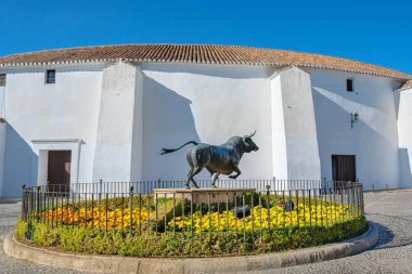 Ronda'da boğa güreşi. Endülüs, İspanya