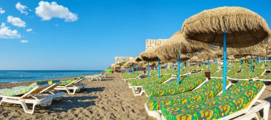 Torremolinos sahili. Endülüs, İspanya