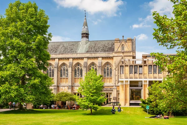 Studenten van het Balliol College. Oxford, Verenigd Koninkrijk — Stockfoto