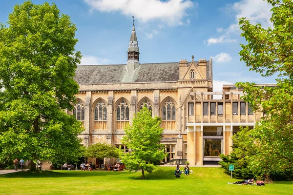 Studenten des balliol College. oxford, england — Stockfoto