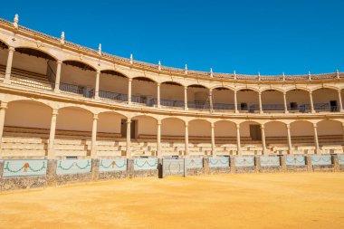 Ronda 'da boğa güreşi. Malaga Eyaleti, Endülüs, İspanya