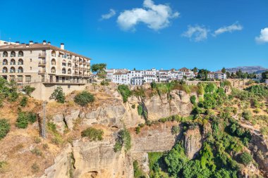 Ronda şehir manzarası. Endülüs, İspanya