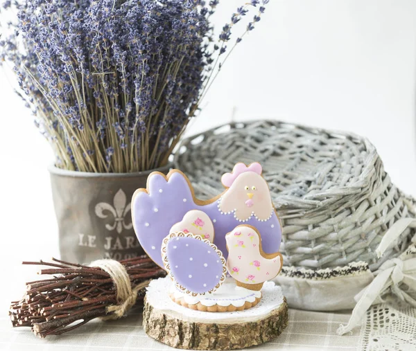 Paskalya zencefilli kurabiye bunnies benekli Paskalya yumurtaları kova