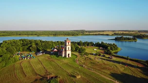 Belarus Belaya Cerkov Agosto 2018 Festival Internazionale All Aperto Sprava — Video Stock