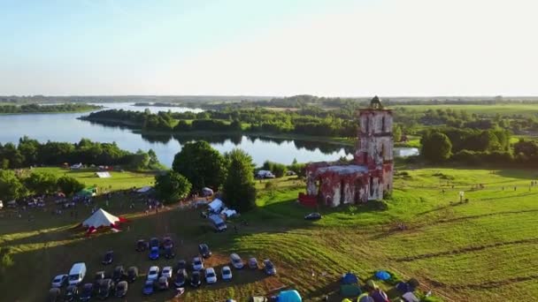 Belarus Belaya Cerkov Agosto 2018 Festival Internazionale All Aperto Sprava — Video Stock