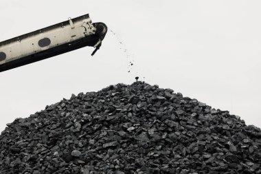 Kömür Yığıcı ve kömür Reclaimer makine veya madencilik ekipmanları madencilik sektöründe stoklarını kömür üretim olarak işleme toplu malzeme kullanılan bu büyük veya çok büyük makine incelemesi.