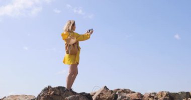 Manzara Doğa arka plan fotoğraf paylaşımı fotoğraf smartphone alarak kadın