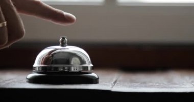 Modern lüks otel sayaç ön büro bell - el otel resepsiyonu çan grev