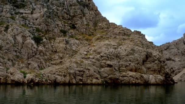 Ujścia Rzeki Zrmanja Zrmanja Rzeka Południowej Lice Pólnocna Dalmacja Chorwacja — Wideo stockowe