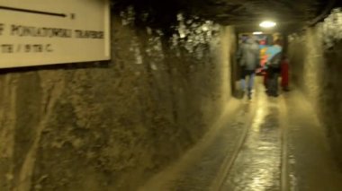 Wieliczka, Polonya - 4 Ocak 2016: Wieliczka Salt kasaba Wieliczka güney Polonya'da bulunan Mine, Krakow Büyükşehir alanı içinde yatıyor.