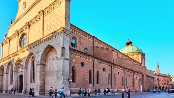 Vicenza, Włochy - 21 kwietnia 2018: Katedra Vicenza jest Katedra rzymsko-katolicka w Vicenza, Veneto, północnych Włoch. Jest siedzibą biskupa i jest dedykowany do Zwiastowania Marii Panny. — Wideo stockowe