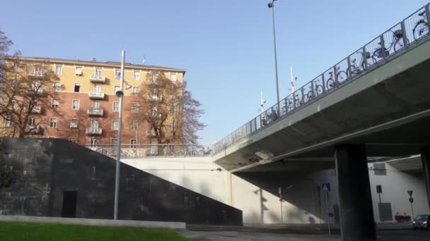 Vittorio Bottego Parma Talya Için Anıt Talyan Ordusu Subay Jubaland — Stok video