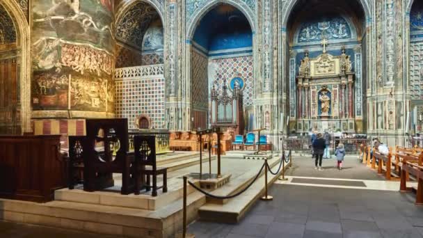 Albi France Mars 2018 Cathédrale Basilique Sainte Cécile Cathédrale Albi — Video