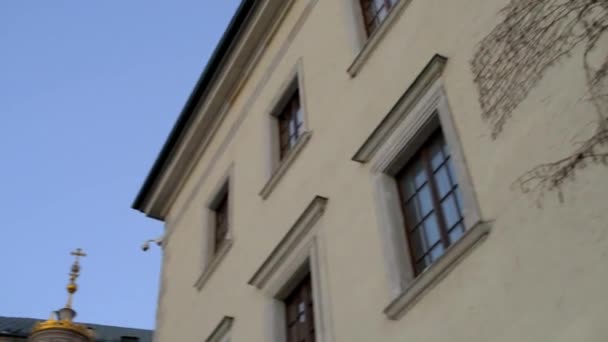 Wawel Complesso Architettonico Fortificato Eretto Sulla Riva Sinistra Del Fiume — Video Stock