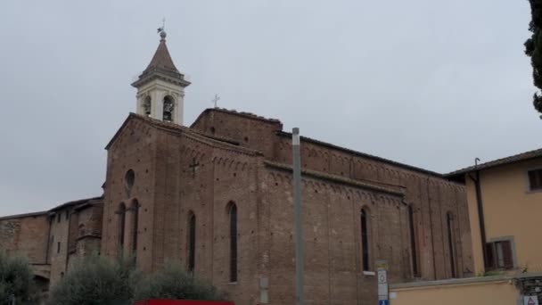 Monumento Heróis Caídos Piazza Santa Maria Delle Carceri Prato Toscana — Vídeo de Stock