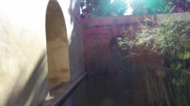 Alcazar bahçeleri. Kraliyet sarayıdır orijinal Endülüs Müslüman kralları tarafından Gelişmiş Seville, Endülüs, İspanya, Alcazar Seville.