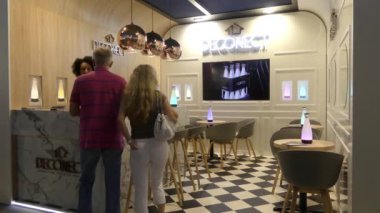 IFA, Berlin - 5 Eylül 2016: Pavilion Deconnect Uluslararası Radyo Sergisi Berlin, Messe, Almanya.