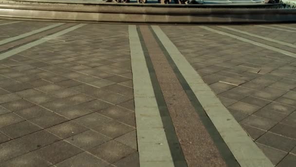 Minsk Beyaz Rusya Biri Şehir Yoğun Orta Kısmında Bağımsızlık Meydanı — Stok video