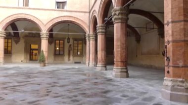 Palazzo d'Accursio (Palazzo Comunale) Bologna şehir, Emilia-Romagna, İtalya bölgesinin bir saray gibi. Piazza Maggiore bulunan ve şehrin belediye binası görev.