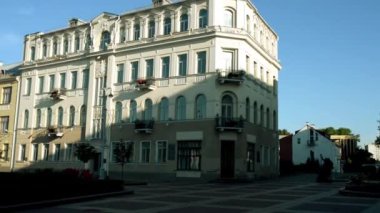 Minsk, Beyaz Rusya, biri şehir en yoğun orta kısmında Sovyet sokak.