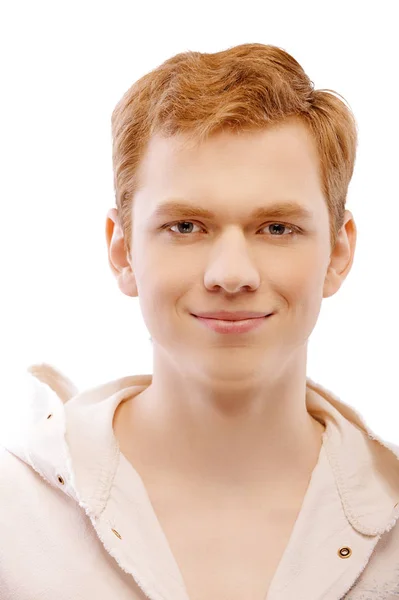 Portret van jonge blonde man — Stockfoto
