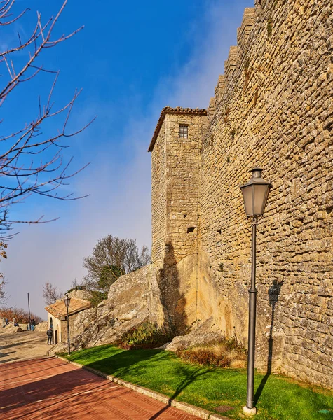 Fortaleza de Guaita no Monte Titano em San Marino — Fotografia de Stock