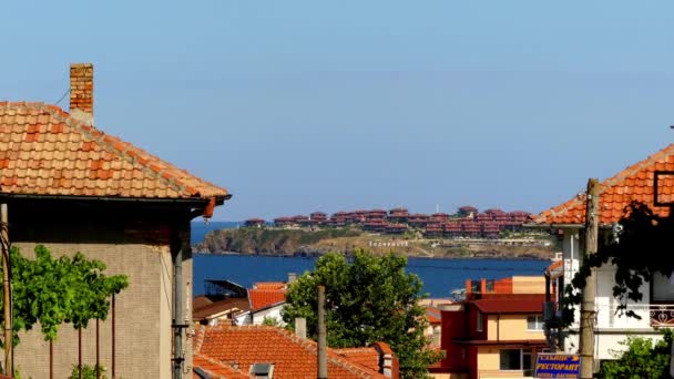 Sozopol Ancient Seaside Town Located South Burgas Southern Bulgarian Black — Stock Video