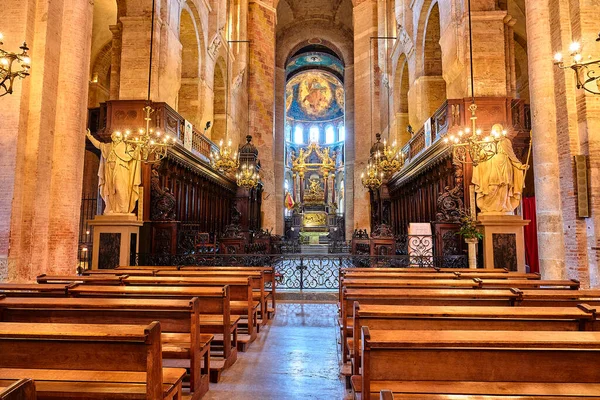 Toulouse France March 2018 Basilica Saint Sernin Basilica Sant Sarnin — стокове фото