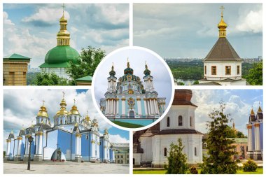 Ukrayna 'nın başkenti Kiev' deki Ortodoks kilise ve manastırı.