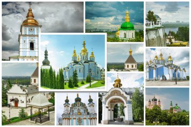 Ukrayna 'nın başkenti Kiev' deki Ortodoks kilise ve manastırı.