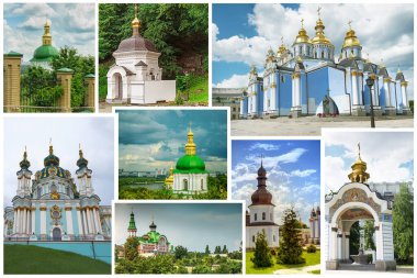 Ukrayna 'nın başkenti Kiev' deki Ortodoks kilise ve manastırı.