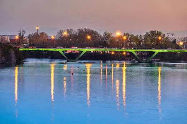 Saint Michel Bridge Bridge Crossing Garonne Toulouse France First Saint — Stock Photo, Image