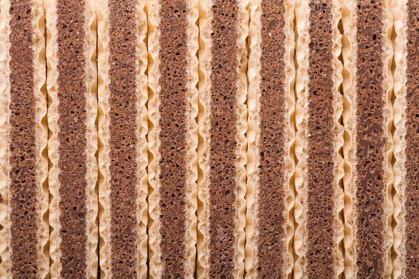 Background Long Sweet Chocolate Wafers — Stock Photo, Image