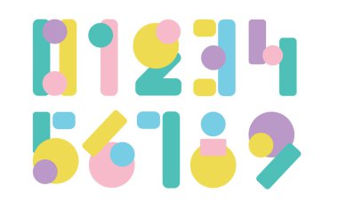 On numara forma sıfır dokuz, numara düz tasarım kümesi