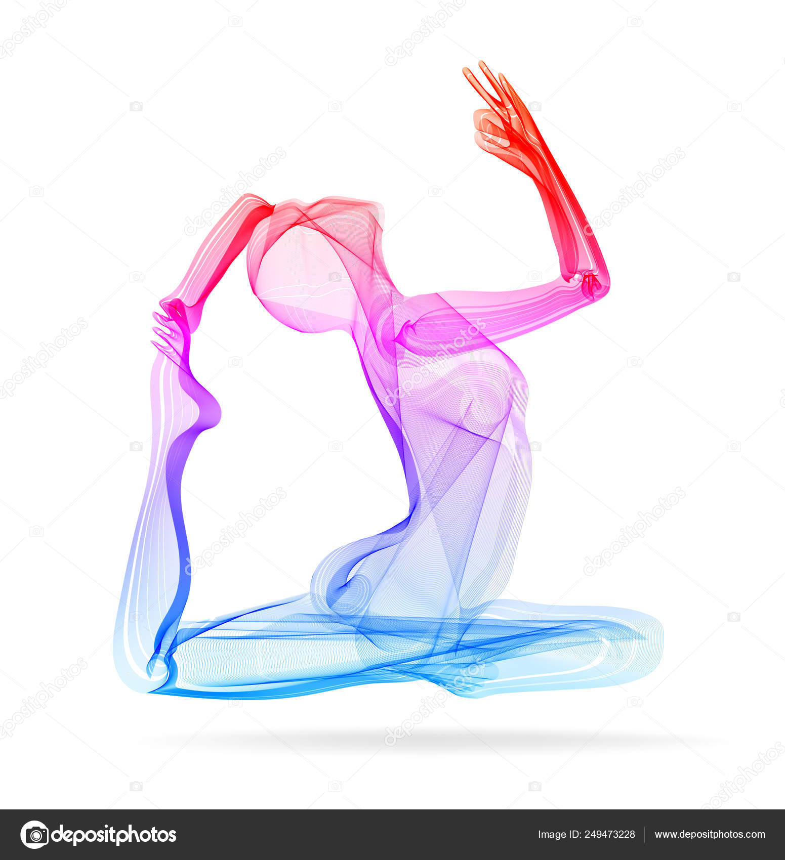 Joga Poses stock illustration. Illustration of sensuous - 4356696