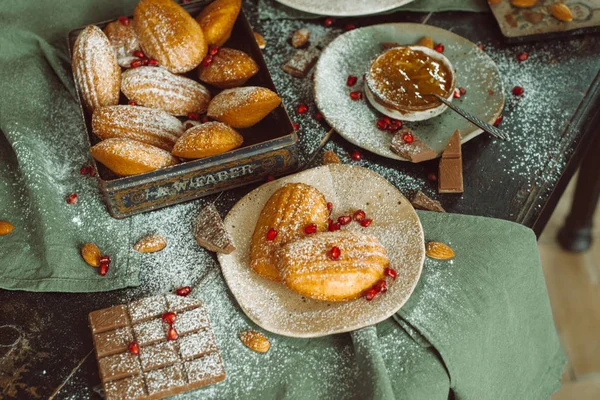 Cookies sur la table vue du dessus — Photo