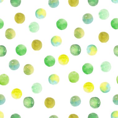 Polka Nokta Deseni, Kusursuz Suluboya Arkaplanı 