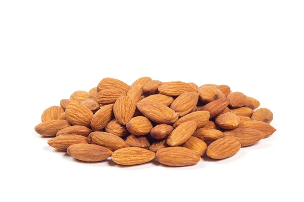 Almond Nuts Isolated White Background Stock Photo