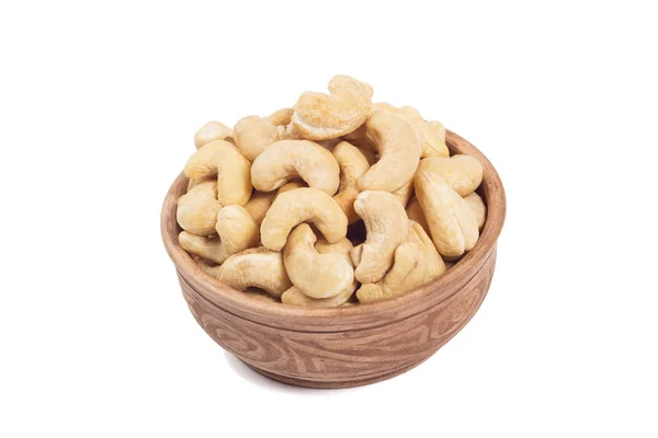 Cashew Brauner Tasse Isoliert Auf Weißem Hintergrund — Stockfoto