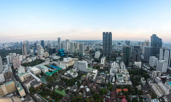Widok Wieżowców Bangkoku Dachu Bar Góry Chmura Bangkok Tajlandia — Zdjęcie stockowe