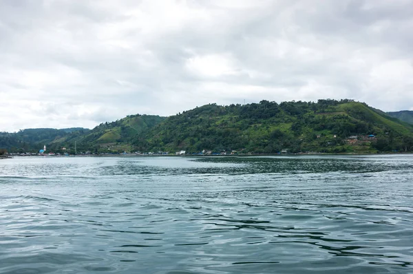 Lake Toba Een Grote Natuurlijke Meer Bezetten Caldera Van Een — Stockfoto