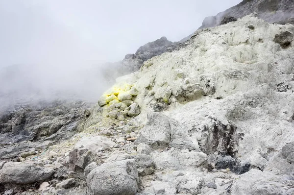 Cratere Del Vulcano Sibayak Sull Isola Sumatra Indonesia — Foto Stock