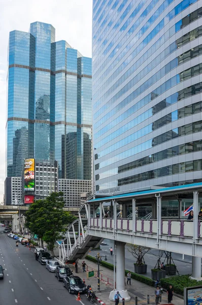 Bangkok Tailandia Enero 2017 Vista Edificios Modernos Distrito Financiero Central —  Fotos de Stock