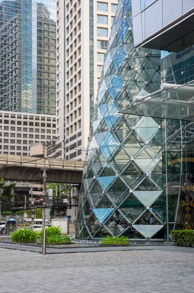 Bangkok Thailand Januar 2017 Blick Auf Moderne Gebäude Zentralen Geschäftsviertel — Stockfoto