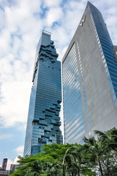 Bangkok Thailand Janeiro 2017 Vista Mahanakhon Edifício Mais Alto Tailândia — Fotografia de Stock