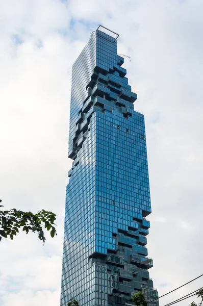 Bangkok Thailand Janeiro 2017 Vista Mahanakhon Edifício Mais Alto Tailândia — Fotografia de Stock