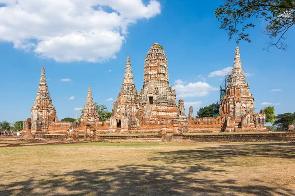 Widok Ruin Starego Miasta Ayutthaya Tajlandia — Zdjęcie stockowe