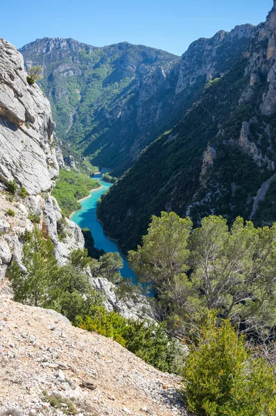 Vista Sulle Scogliere Della Gorge Verdon Provenza Francia — Foto Stock