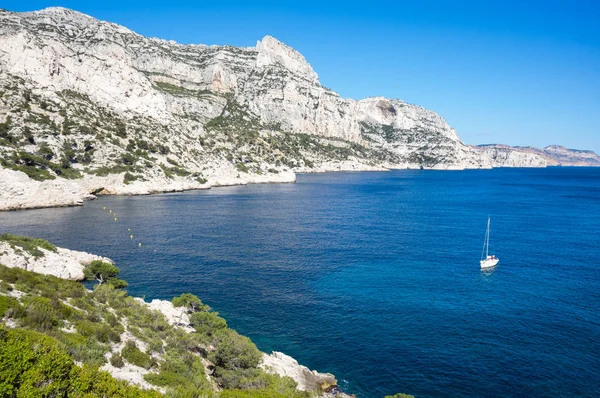 Calanque Morgiou Dos Maiores Calanques Localizados Entre Marselha Cassis França — Fotografia de Stock