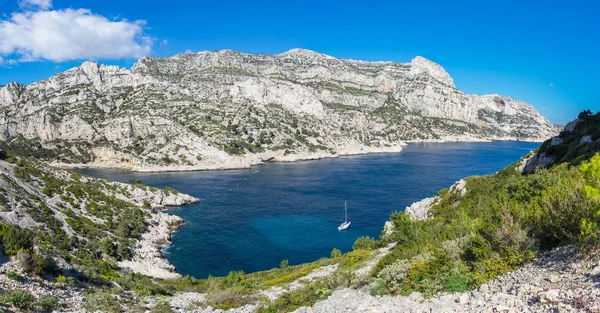 Calanque Morgiou Dos Maiores Calanques Localizados Entre Marselha Cassis França — Fotografia de Stock